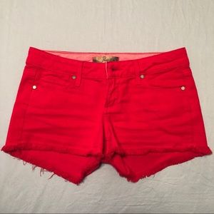 Red shorts